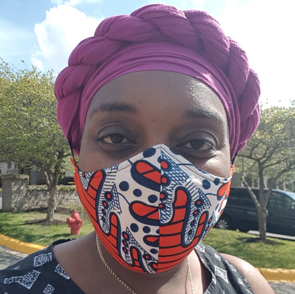 Reversible African Face Mask